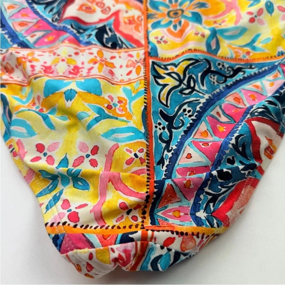 La Blanca Soliel Italian Mosaic Tile‎ Printed One Piece Swim Suit Large